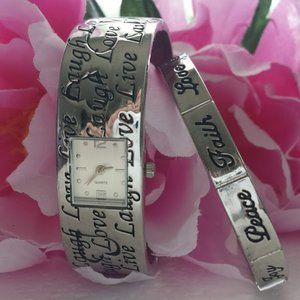 Watch Bracelet Set Bundle Watch and Bracelet